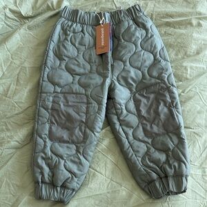 (NWT) Baby Quilted Puff Joggers